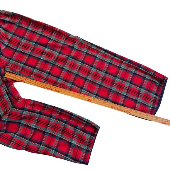 Victoria’s Secret Tartan Plaid Red Flanne Long Pants Pajama Set PJs PJ Sz Large - Picture 16 of 16
